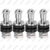 Pack of 4 Metal/Chrome Tire Valve Stems High Pressure Bolt In Valve Stem Flush Mount 502 Fits 0.453’’