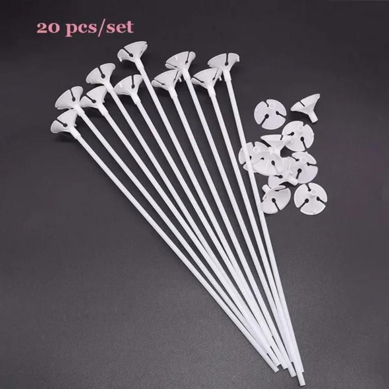 20 Pcs/set Balloon Holder Sticks Plastic Balloon Prop Rods Birthday Party Decorations Supplie