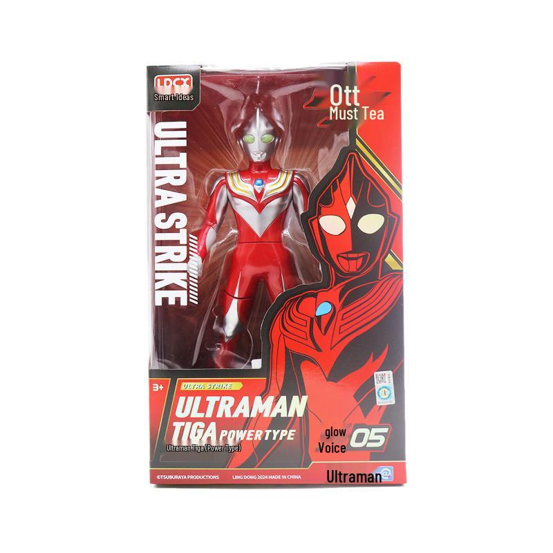 Ultraman Z, Trigger, Tiga, and Geed Movable Luminous Figures for Boys