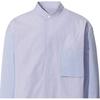 Uniqlo Jil Sander Collaboration Stand Collar Comfortable Versatile Simple Fitted Shirt Men Shirts Light-Blue 436736-62