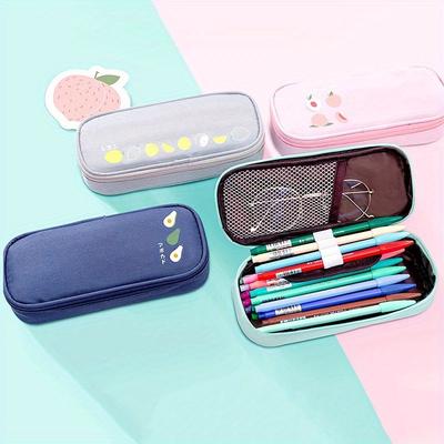 Multifunction Pencil Case Fruit Pen Bags for Boys Girls Oxford Cloth Pencil Pouch Stationery Bag School Supplies