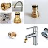 Versatile Gold Brass Hose Connector Perfect For Kitchen Tap And Various Watering Needs