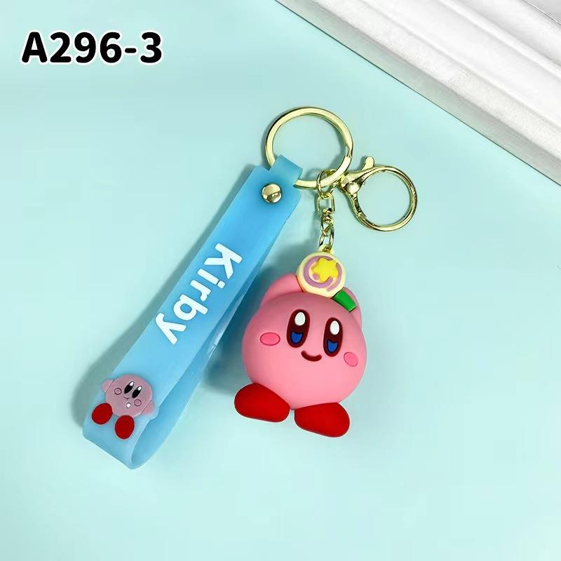 New Cross Border Creative Cartoon Star Kirby Keychain Bag Car Keychain Accessories Gift Wholesale Fashion Toys Anime Cartoon