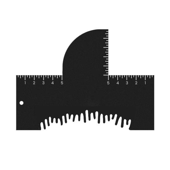 Hair Styling Template Color Enhancement Barber Card with Measurement Indicator Men Women Hairline Beard Lineup Guide Shaping Haircut Template