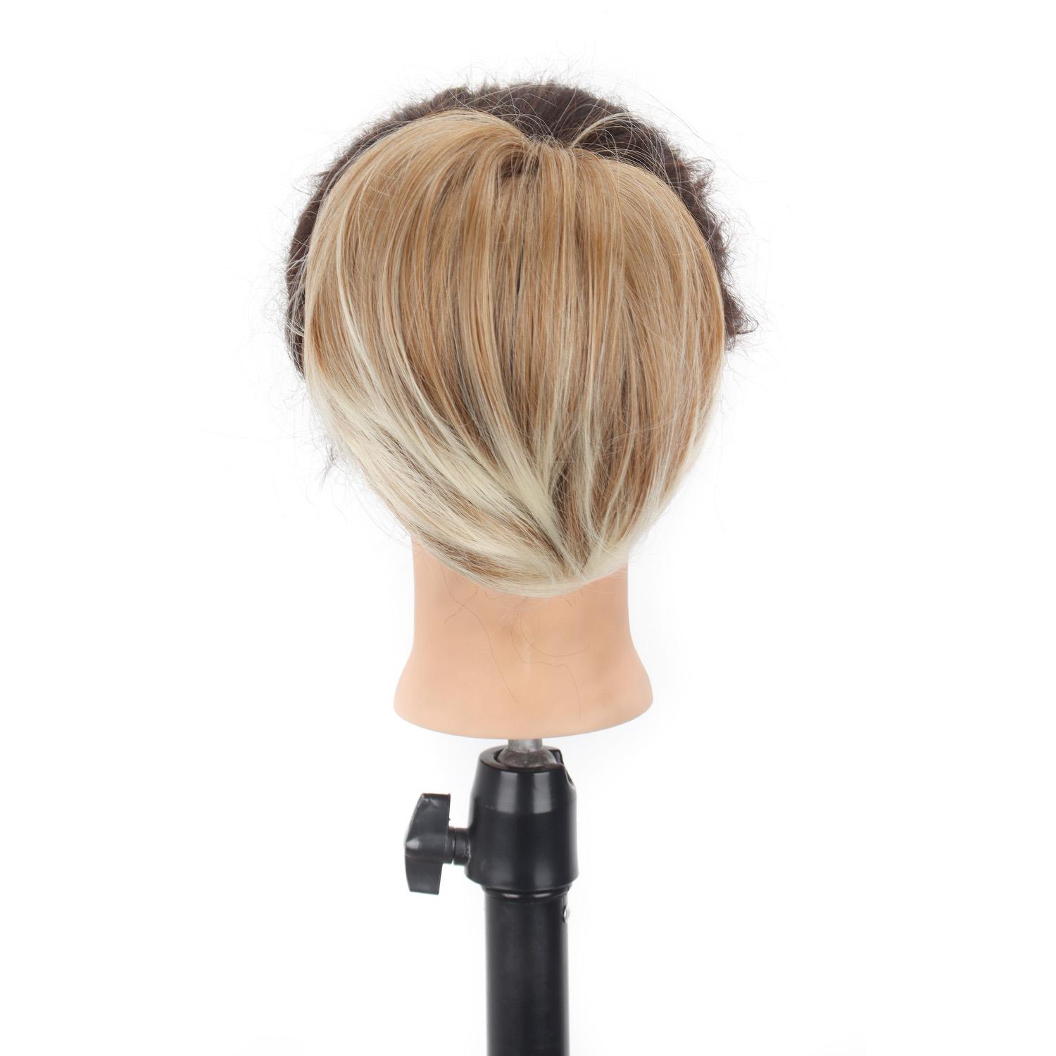 

Стильные пучки для волос с высокой эластичной резинкой, идеально подходящие для прямых и вьющихся волос, простые в использовании накладные пряди для волос - аксессуары для волос для женщин 20cm