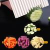 Stainless Steel Potato Chip Slicer Dough Vegetable Fruit Crinkle Wavy Slicer Knife Potato Cutter Chopper Kitchen Cutting Tool