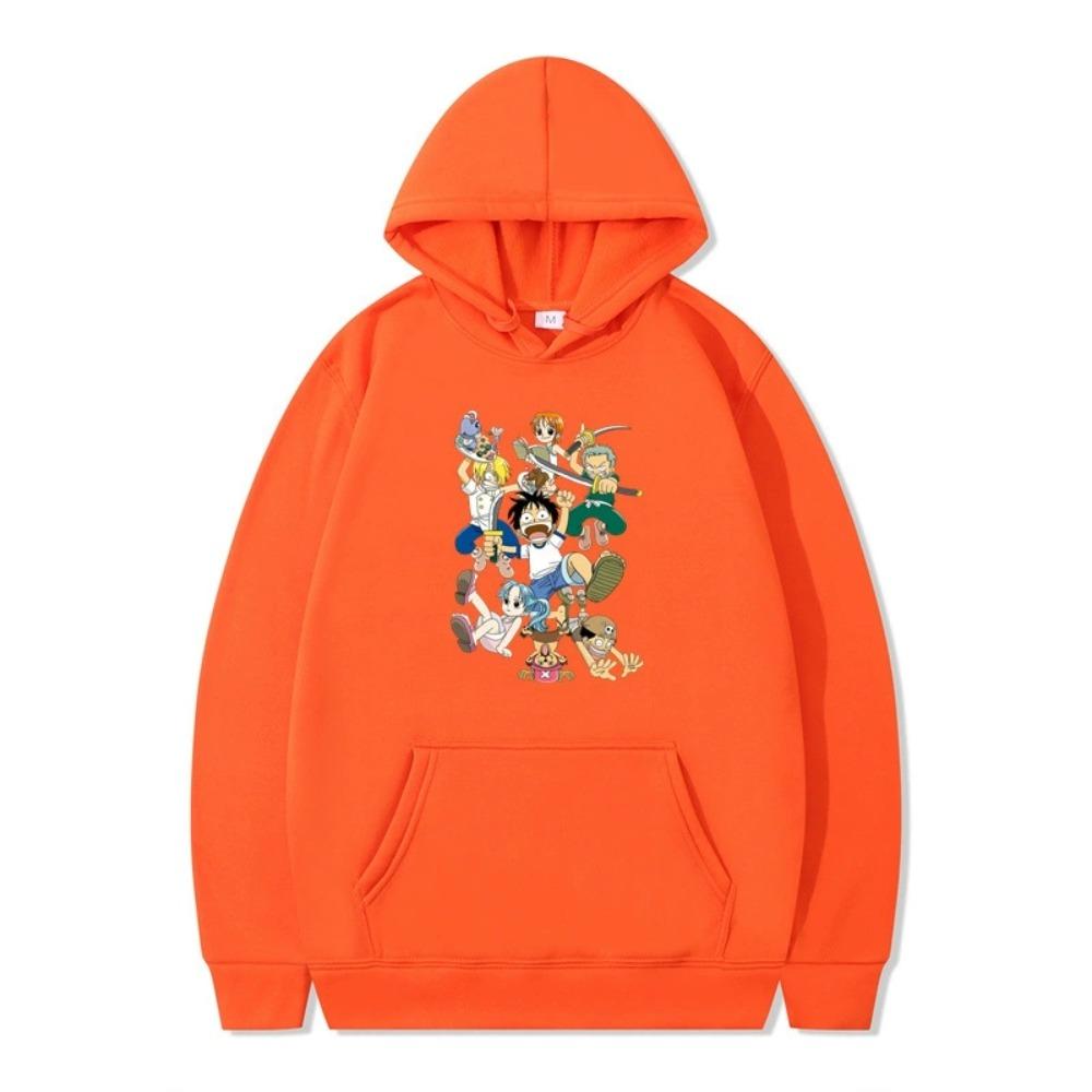 Mens Womens Hoodie ONE PIECE Anime Hoodies Streetwear Harajuku Casual Printed Hooded Pullover Sweatshirts