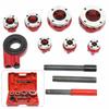 Manual Ratchet Pipe Threader Set 7 Dies 3/8" To 2" for Galvanized Steel Pipe Threading Hand Tool