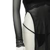 Aishangyou sexy lingerie sexy hollow cheongsam uniform hot split cosplay passion clothes suit