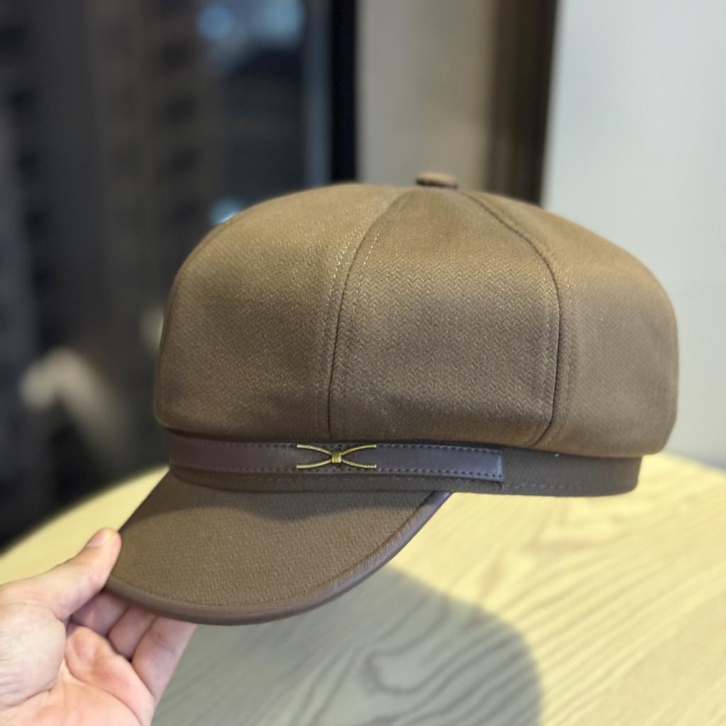 Nowy brytyjski styl retro jesienno-zimowy zagęszczony wełniany ośmiokątny kapelusz damski spersonalizowany beret modny kaszkiet kapelusz malarza