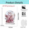 Colorful Rabbit 2D Acrylic Ornament for Easter and Valentine's Day Decor