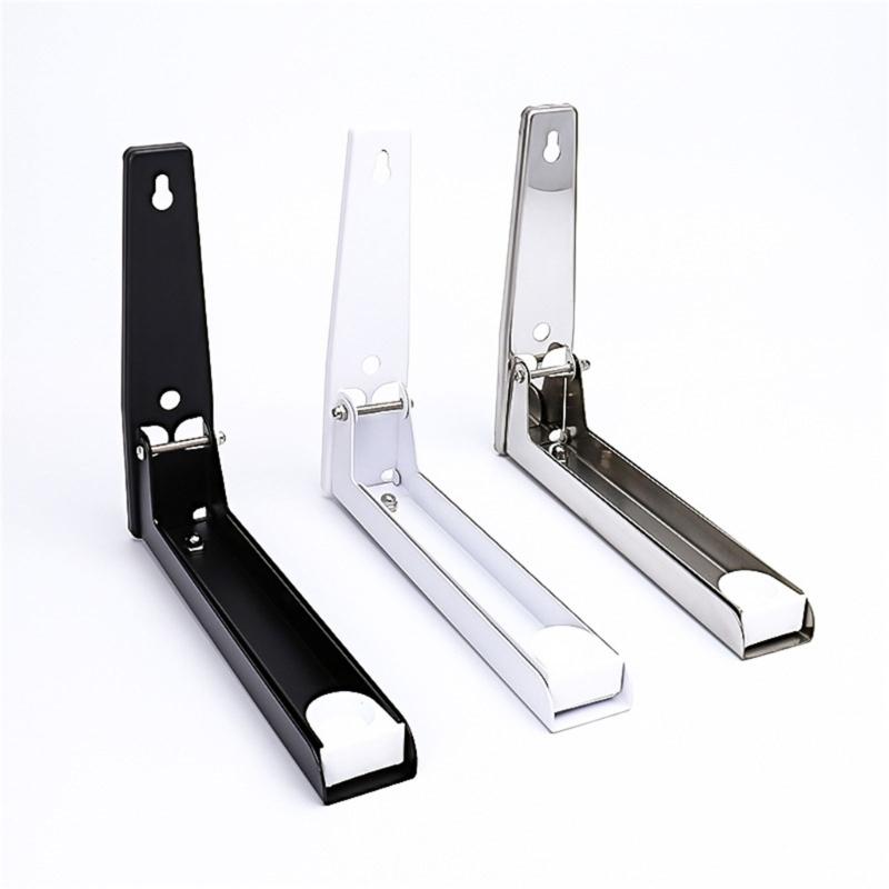 Retractable Arms Wall Shelf Wall Mount Metal Kitchen Organizers Telescopic Shelf Foldable Support Stainless Steel Mount