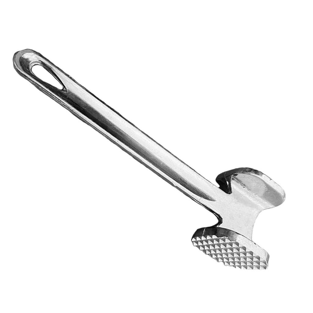 Kitchen Meat Hammer Aluminium Alloy Meat Mallet Round Silver Meat Tenderiser Steak Hammer