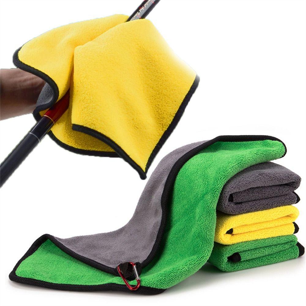 

Антипригарное абсорбирующее с пряжкой Мягкое утолщение Рыболовная одежда Вытирайте руки Полотенце Рыболовное полотенце