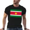 Suriname Flag Designs Created From The Suriname Flag Tshirt Casual Loose Fit Short Sleeve Tshirt