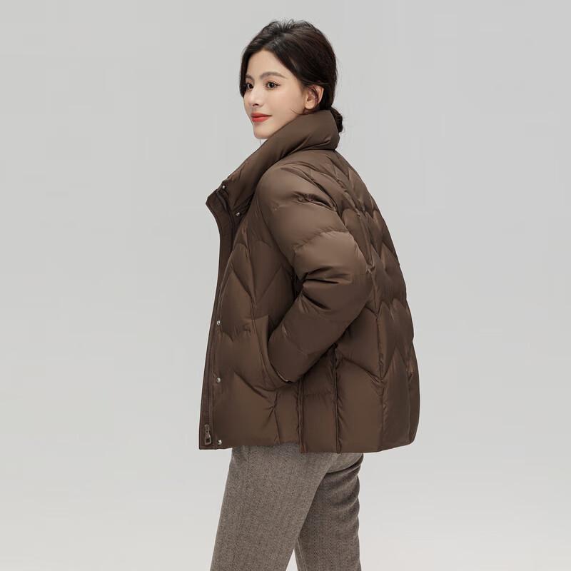 SNOWFLYING Short Collarless Duck Down Jacket