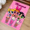Individuelle Personalisierung The Powerpuff Girls Teppich - Weich, Waschbar, Rutschfest, Indoor-Matte, Wohnzimmer, Heim & Büro Dekorativer Teppich