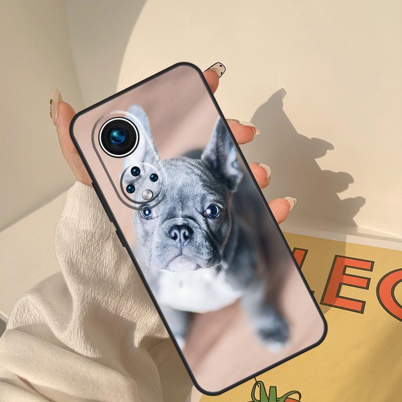 French Bulldog Dog Case For Huawei Honor X8a X8 X7 X9a 50 70 90 Magic5 Lite P40 P20 P30 P60 Pro P Smart Cover