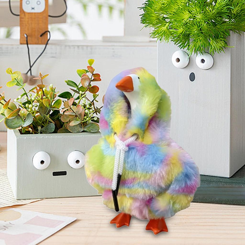 Desk Duck Outfits Colorful Table Duck Outfits Shirt Colorful 7Inch Clothing For Indoor Fall Christmas Halloween Decoration