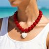 Colorful Beads Beaded Necklace Bohemian Style Pendant Jewelry  Party Accessory