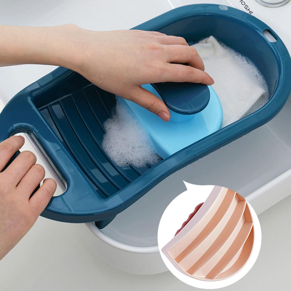 Multi-Purpose Laundry Scrub Board Mini Laundry Board For Hand Wash Clothes For Household Camping Underwear Socks Washboard