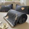 New Milk Fiber Printed Blanket 300G Cloud Mink Velvet Cover Blanket