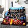 Minecraft Adventure Poster Blanket Soft Throw Blanket For Home Bedroom Bed Sofa Travel Office Solid Christmas Blanket