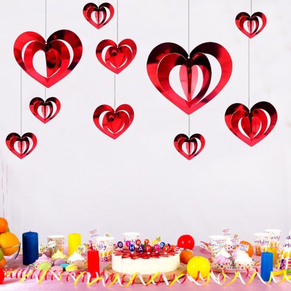 Wedding Valentine's Day Love Pulling DIY Love Flower Hanging Curtain  Bridal Shower