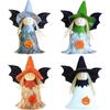 Halloween Hanging Decoration - AIMOONSA - Halloween Witch Doll Pendant - Set of 4 - Plastic & Flannel - 10x12 Cm