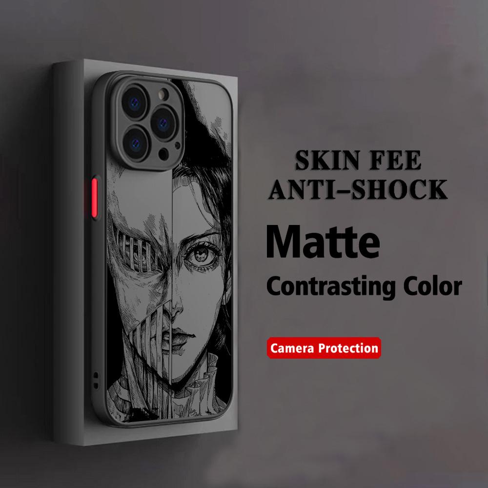 

Luxury Hot Anime Attack On Titan Phone Case For Xiaomi Redmi Note 14 13 12 12S 11 11S 10 10S 9T 9S 8 7 Pro Plus 4G 5G Matte Redmi Note 13 4G