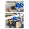Kitchen Sink Storage Rack Multifunctional Storage Rack Carbon Steel Adjustable Drain Rack Sink Hanging Cloth Organization Shelf