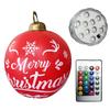 60cm Christmas Tree Hanging Ornament PVC Glow Outdoor Toy Ball Home Garden Christmas Inflatable Ball New Year Party Decoration