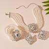 Baroque Diamond Pearl Clavicle Necklace – French Court Style Luxury for Women