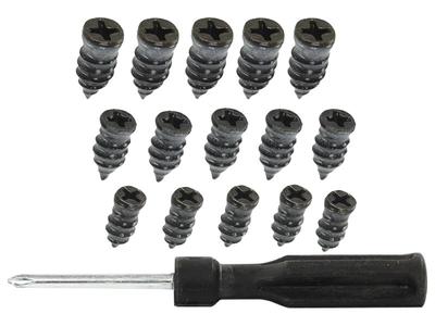 Vulcanizing Screws, 15 Pcs. + Screwdriver