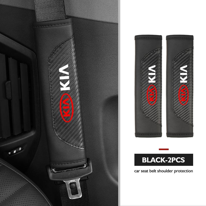 For KIA Car Interior Accessories Auto Seat Belt Cover Shoulder Pad Cerato Soul Venga Forte Spectra Sedona Niro CadenzaCH0 