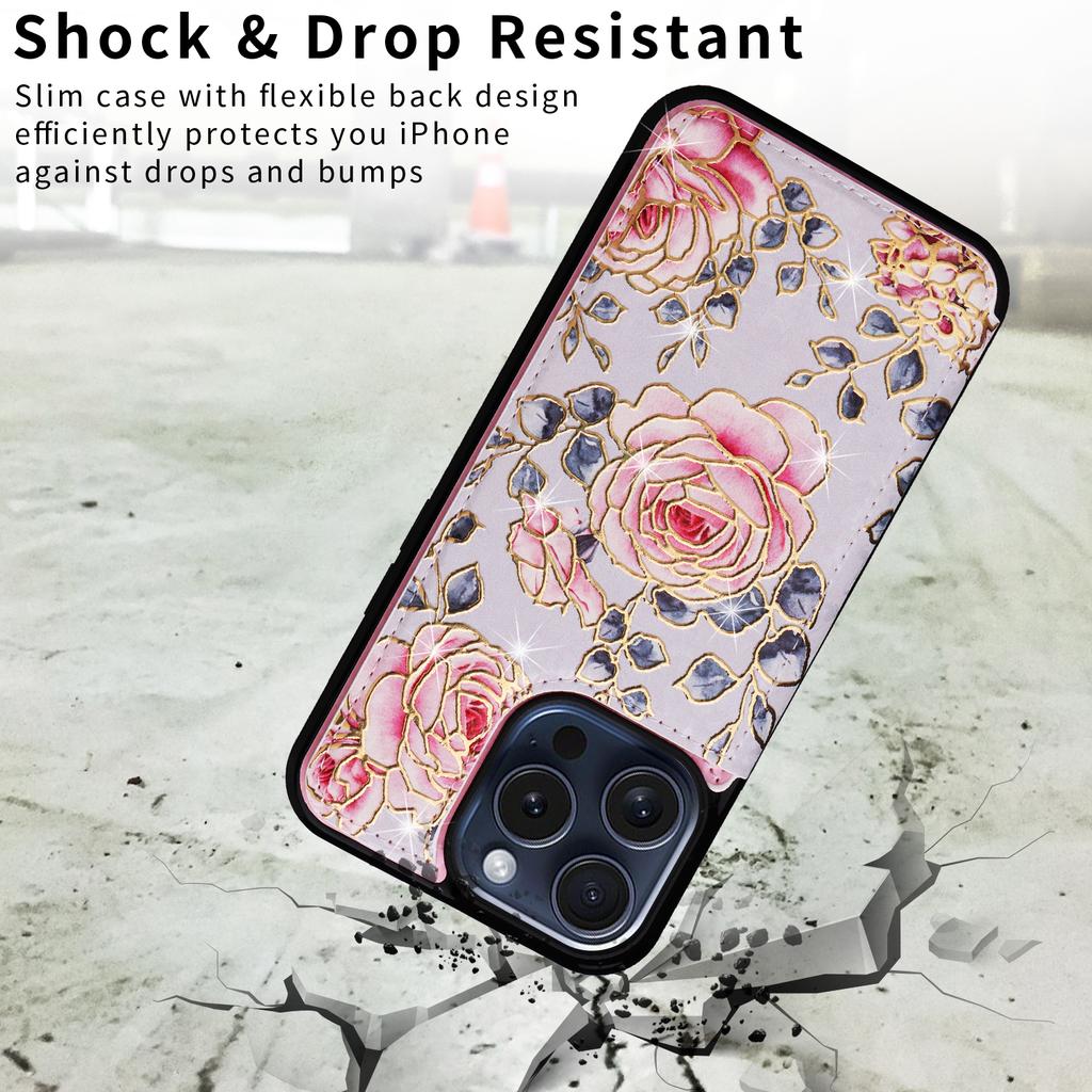 For iPhone 15 Pro Case Kickstand Drop Protection Shockproof Phone Shell