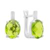 Silver Earrings with Chrysolite (60002175)