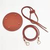 Set da 3 Pezzi Base Fondo Borsa Fatto a Mano in Ecopelle PU Base per Borsa a Secchiello con Tracolla per Borse Lavorate a Maglia Accessori per Borse all'Uncinetto Fai-da-Te