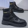 Neue Herren High-Top Casual Sportschuhe, High-Top atmungsaktive und rutschfeste Übergrößen-Stiefeletten, Motorradstiefel für Herren