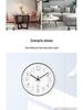 12-Inch High-End Simple Round Wall Clock for Living Room and Bedroom Decor