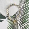 Women's Retro Handmade Ceramic Flower Bow Bracelet