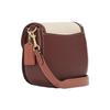New COACH Morgan Cow Leather With Textile Saddle Bag, Crossbody Bag, Shoulder Bag Small Size Women's Red & Beige CH183-IMNAM