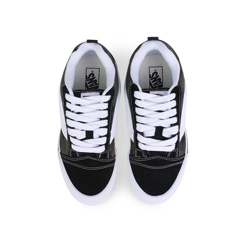 Vans Knu-Skool Camo Black White Men Sneakers True-White VN0009QCBMX