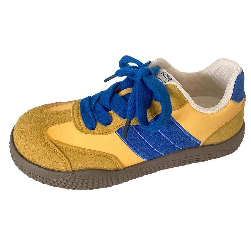 Height-increasing Platform German Training Shoes Women's 2025 New Spring and Autumn Breathable Versatile Sports Shoes Lightweight Casual Little