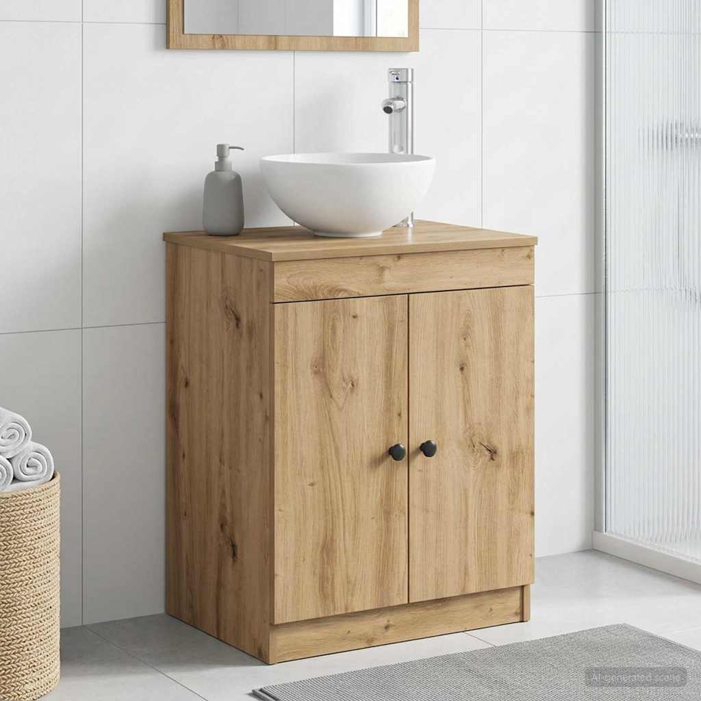 Bathroom Cabinet Artisan Oak 54 X 41 X 70 Cm Particleboard