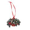 Creative Home Christmas Tree Hanging Basket Ornament Decorations Cute Flower Hanging Basket Wooden Pendant