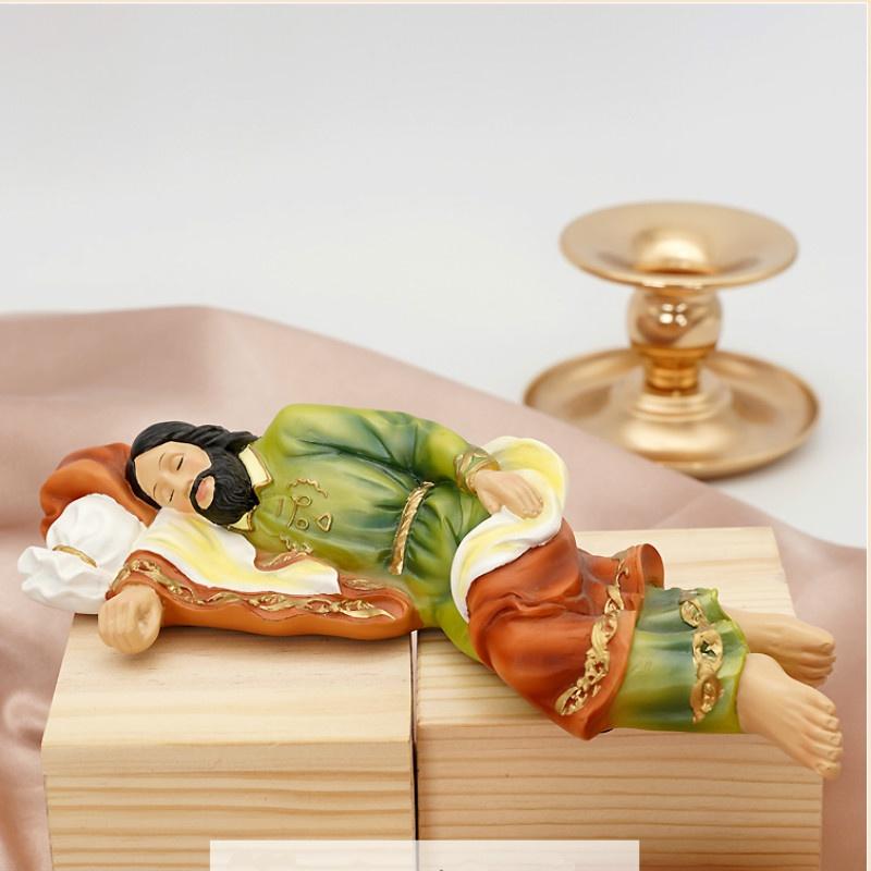 Christian Saint Joseph Sleeping Resin Icon Home Ornaments Catholic Sacred Decoration Gifts