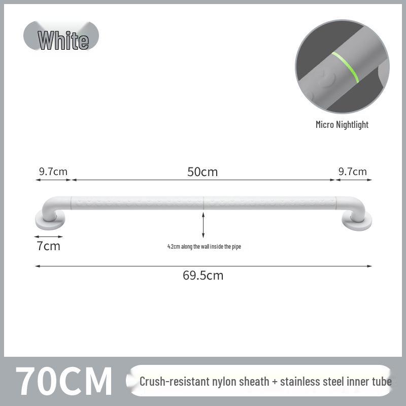 Corridor ABS Anti-Slip Handrail for Staircases, Bathrooms, and Toilets - Elderly & Disabled Assistance Rail