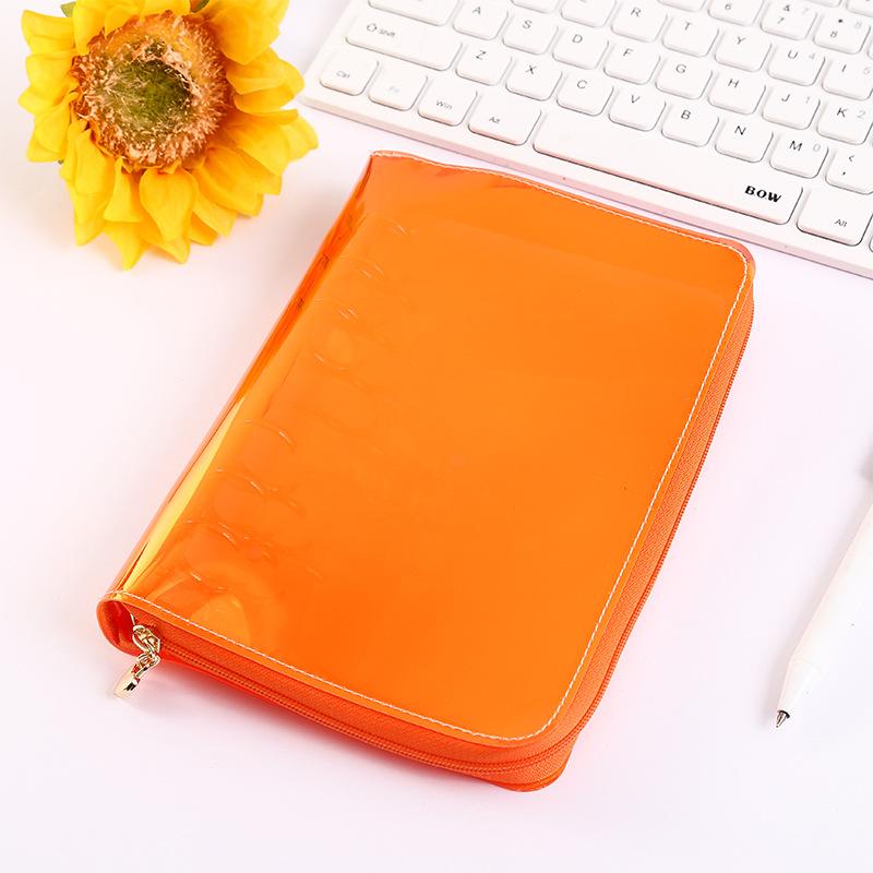 A6 Hand Zip Bag Marble Loose Leaf Binder Notebook Inner Core Cover Note Book Planner Office Stationery Supplies