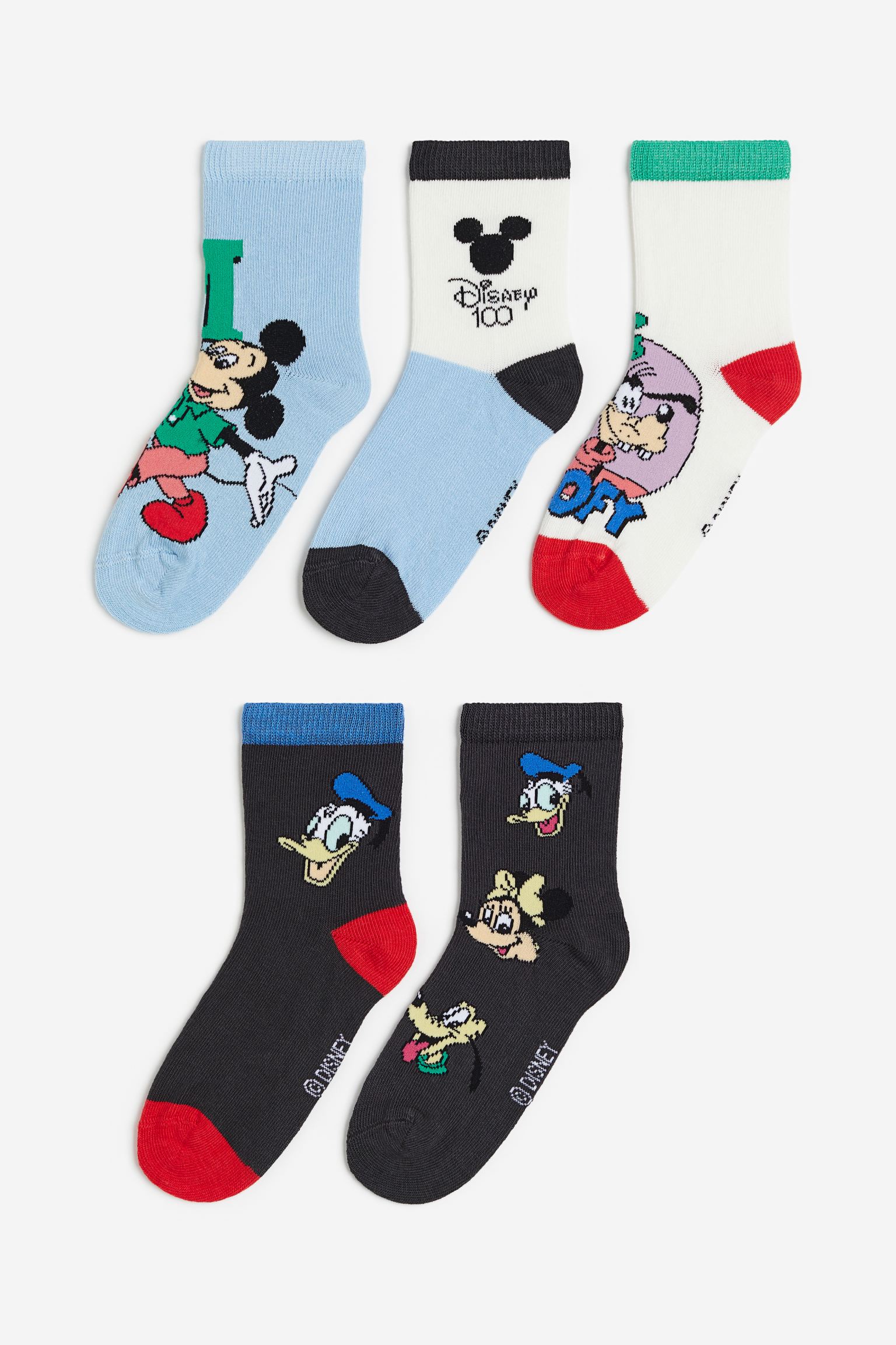 

5-pack motif-detail socks